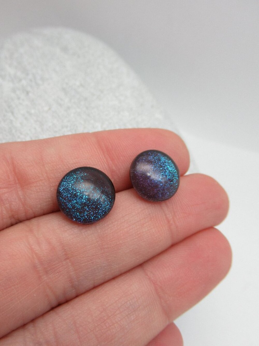 Glass Cab post earrings